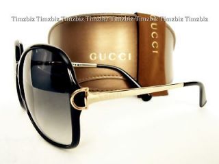 New Gucci Sunglasses GG 3129/s Gold Black REWJJ Authentic