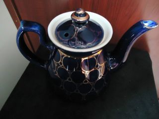 hall cobalt blue teapot in Hall