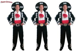Costumes Three Amigos Dlx Mariachi Group Costumes Adult