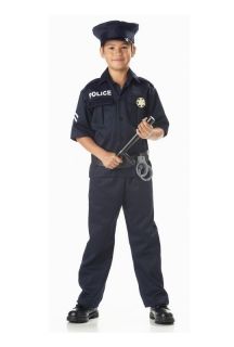 Child Police Officer Cop Outfit Halloween Costume 00343