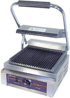 Adcraft SG 811 Commercial Grooved Panini Press NEW