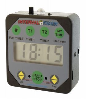 Interval Timer HIIT Fitness Volume Control BLACK TMR05B
