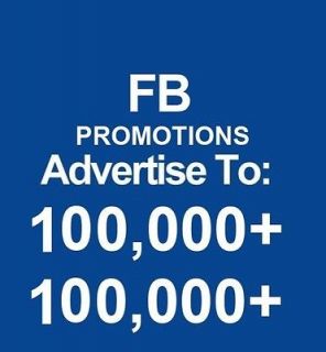 Promote,share your ads to 2x 100k+ facebook users