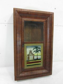 Antique Wm. L Gilbert Wooden Mantle Clock Cabinet Only (no clock)