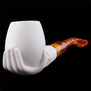 9681   MINI HAND HOLD MEERSCHAUM TOBACCO SMOKING PIPE MADE IN TURKEY