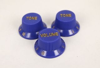 Volume 2 Tone Control Knob for Strat/Ibanez Guitar Purple