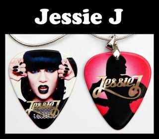 Jessie J Guitar Pick Necklace + Matching Pick Two Sided