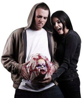 Scary Demon Monster Zombie Baby Pregnant Belly Accessory Adult