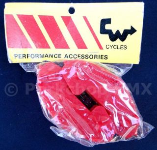 NOS CW Grinder VP 806 plastic BMX pedal caps   RED