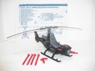 GI Joe 1983 Cobra FANG GyroCopter 100% Complete w/Instructions​ m