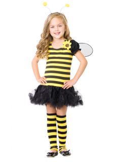   Bee Dress and Wings n Headband n Leg Warmers Kids Halloween Costume
