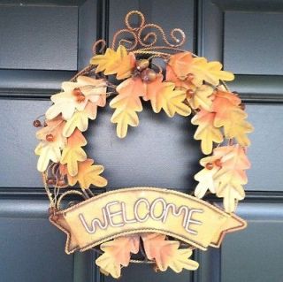 autumn/fall WELCOME wreath/wall hanging DECOR/DECORATI​ON
