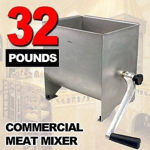   Commercial Restaurant Stainless Steel Hand Meat Sausage Mixer  32LBS