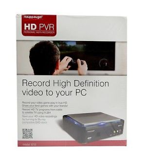 HAUPPAUGE 0785428012124 HIGH DEFINITION PERSONAL VIDEO RECORDER