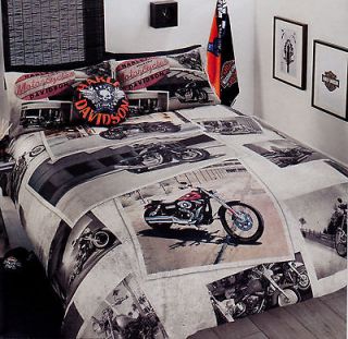 Harley Davidson~Harley College~Queen Quilt Cover Set New
