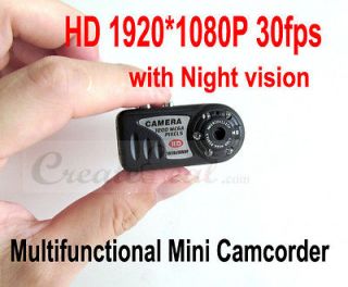 2012 New 1080P HD Mini Camcorder, Thumb DV, SPY Camera Recorder w 