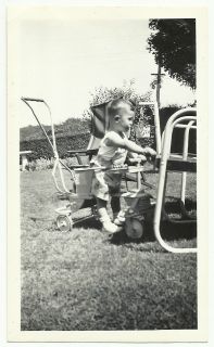 Vintage Blurry Photo Baby Taylor Tot Stroller Side Soft