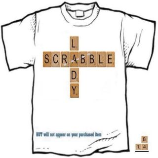 shirt    SCRABBLE LADY, scrabble tiles