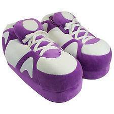 Happy Feet And Snooki   Slippers   Purple & White