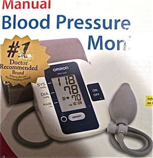 OMRON MANUAL BLOOD PRESSURE MONITOR MANUAL INFLATABLE DIGITAL 