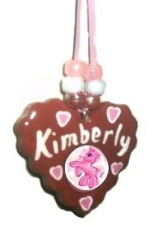   My Little Pony Heart Shaped Hand Painted Personalized Necklace/NEW