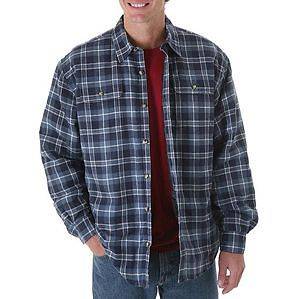 Mens Heavyweight Lined Woven 100% Cotton Flannel Classic Fit Shirt 