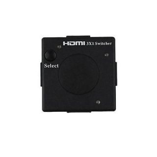   Port Audio Video Ultra Mini HDMI Intelligent Auto Splitter 3 in 1
