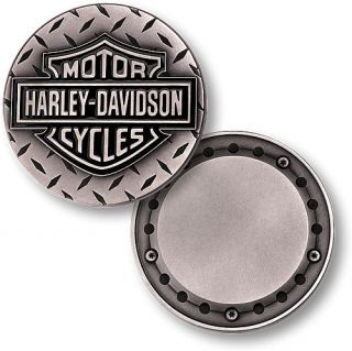 HARLEY DAVIDSON DIAMOND PLATE STYLIZED DERBY COVER COIN