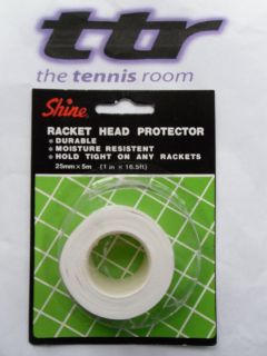 Shine Racket Head Protector   White   Free P&P