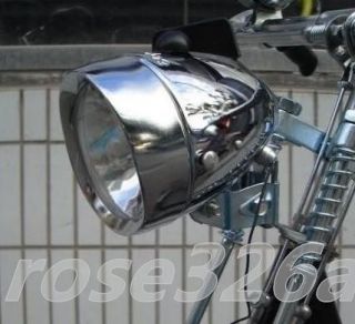   Motorized Bike Friction generator Dynamo Headlight Tail Light 12V 6W