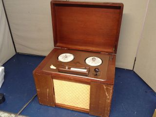 Vintage Brush Soundmirror BK 411u reel to reel tape recorder w 