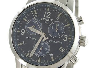 NEW T I S S O T PRC200 CHRONO STEEL WATCH T17.1.586.42 RRP £295