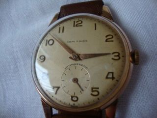 ANCRE wrist watch Made in SWISS 1960`s17j, Antimagnetic