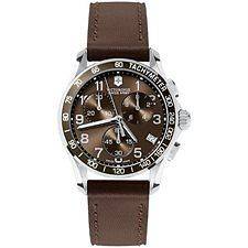 Victorinox Swiss Army 241151 chrono classic brown chronograph watch