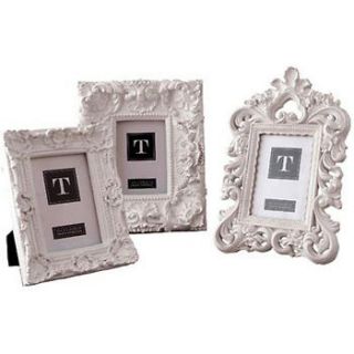 Twos Company White Ornate Picture Frames Size Medium