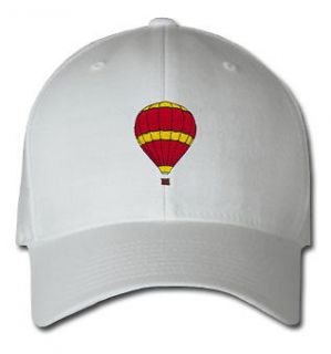 HOT AIR BALLOON AIRCRAFT SPORTS SPORT EMBROIDERED EMBROIDERY HAT CAP .