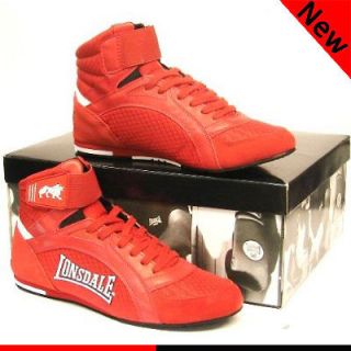 NEW LONSDALE BOXING SHOES SWIFT RED KIDS & ADULTS BOOTS