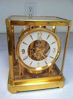 Jaeger LeCoultre Atmos Perpetual Motion Mantle Clock 15 Jewell / Runs 