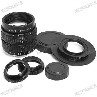 CCTV 50mm f/1.4 C Mount TV Lens + C M4/3 Adapter for Panasonic GF2 