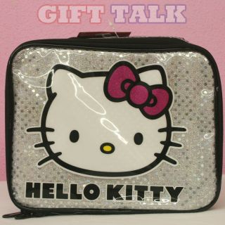Sanrio Hello Kitty Lunch Case, Snack Box   Kitty w/Shining Beads BG 