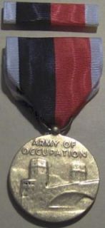 WW II U.S. Army Occupation Military Medal w/RIBBON