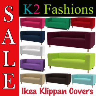   Cover Slipcover to fit IKEA KLIPPAN 2 Seater Sofa Settee Replacement