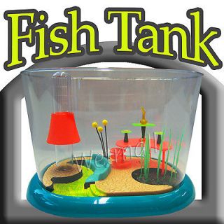 FantaSeas TownHouse in Retro 1.6 Gallon Fish Tank Aquarium Freshwater