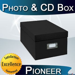 New Pioneer Black Photo, CD & DVD Storage Box For Digital Photos 