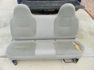 1999 2010 Ford F 250 Front Bench Seat Grey Vinyl (Fits F 250 Super 