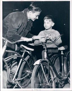 1962 Detroit Buddy Ruzycki & Brother Daniel with Police Auction Bikes 