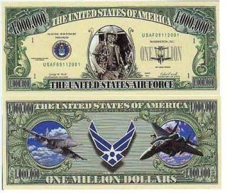 USA Banknote NM 4 United States Air Force Million