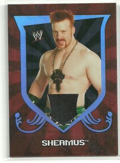 Sheamus Event Worn Shirt Relic Card 2011 Topps WWE Classic Wrestling 