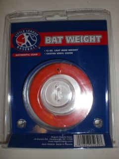 BASEBALL BAT WEIGHT 12oz CAST IRON WEIGHT COATED VINYL COVER NEW IN 