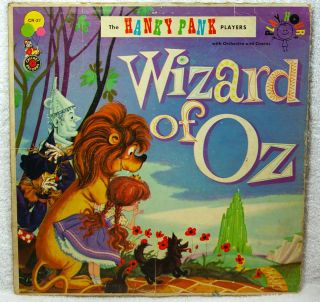 Vintage 1959 Album The Wizard of Oz, The Hanky Pank Players, CR 37